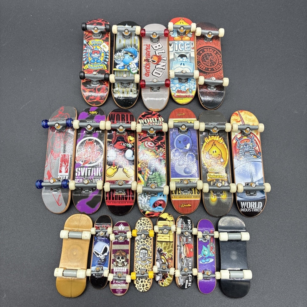 Vintage Tech Deck Fingerboard Lot Of 20 World Industries Blind City Stars Skate